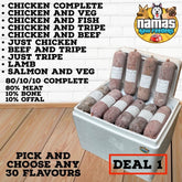 PRIME RAW Frozen Dog Food 30 x 454g 80/10/10 Complete PICK & CHOOSE YOUR OWN